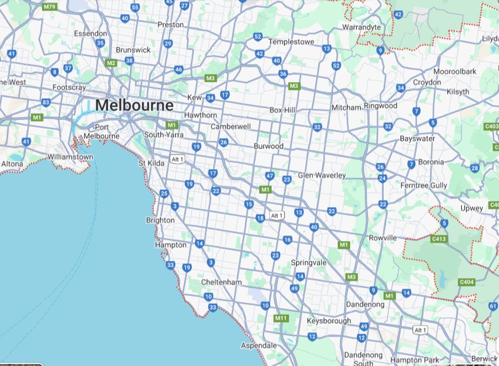 Melbourne Map